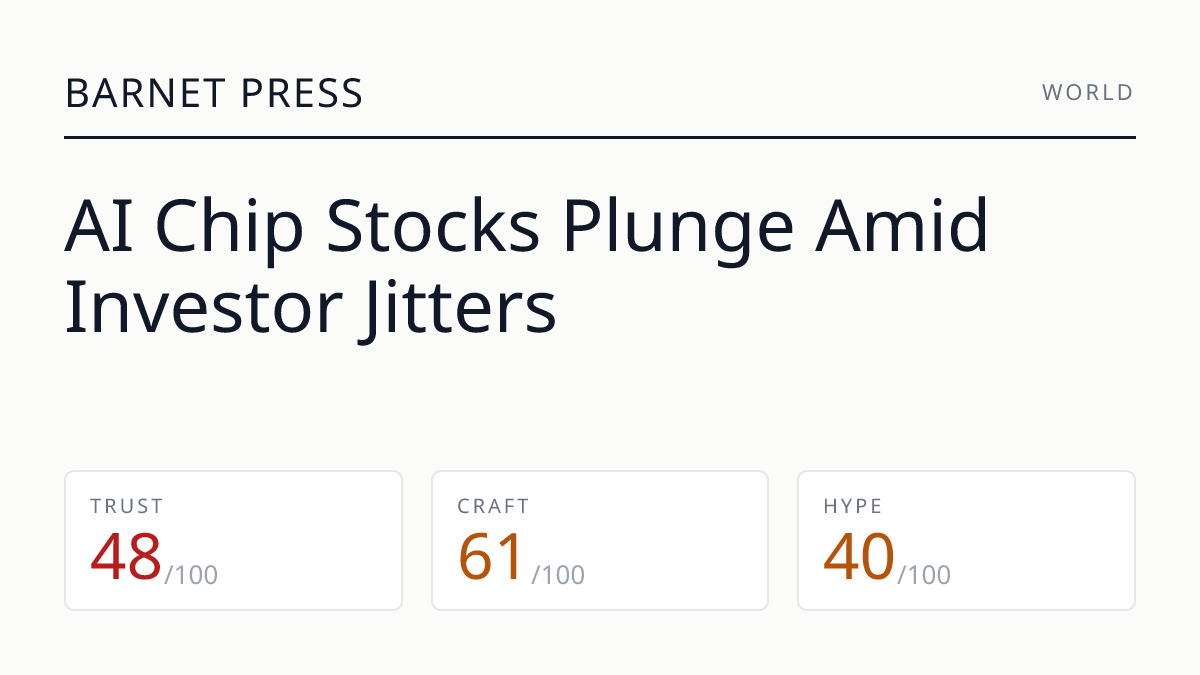 AI Chip Stocks Plunge Amid Investor Jitters