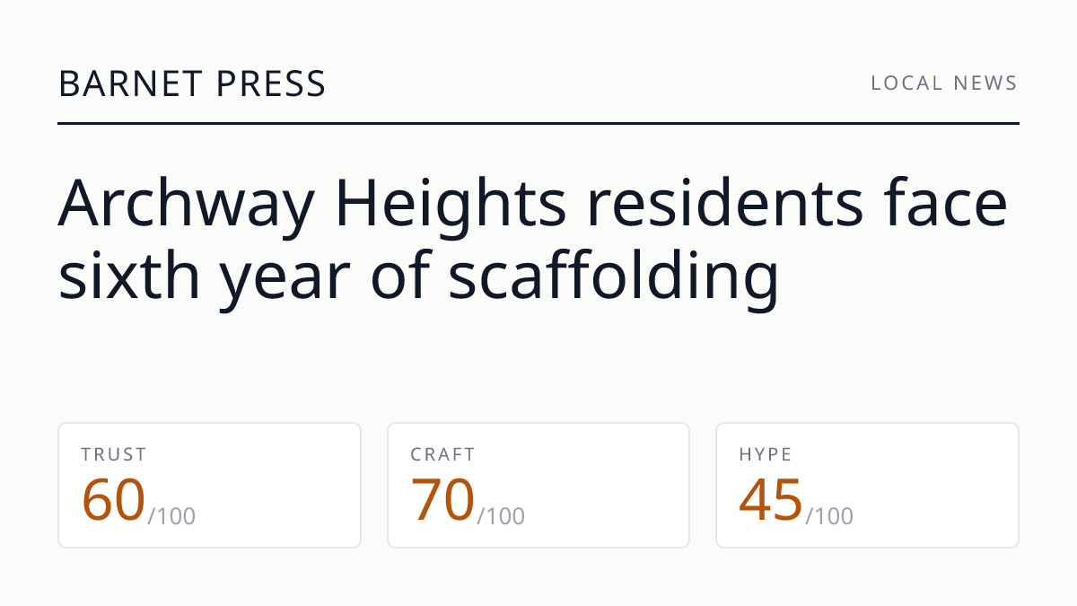 Archway Heights residents face sixth year of scaffolding