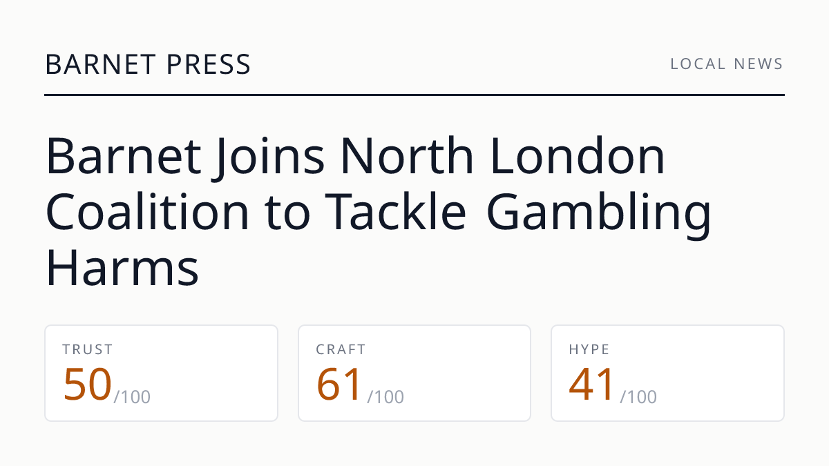 Barnet Joins North London Coalition to Tackle Gambling Harms