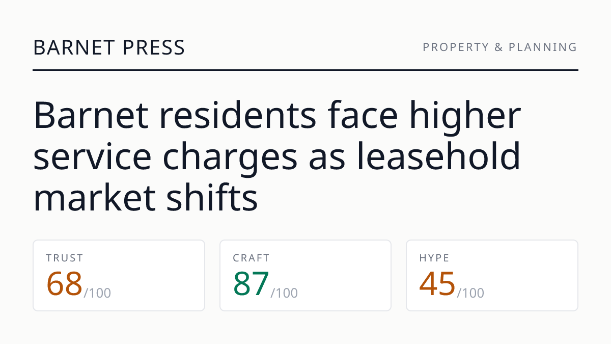 Barnet residents face higher service charges as leasehold market shifts