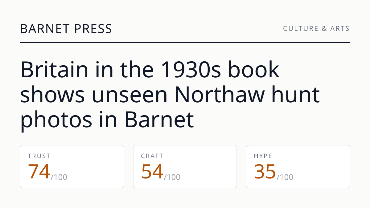 Britain in the 1930s book shows unseen Northaw hunt photos in Barnet