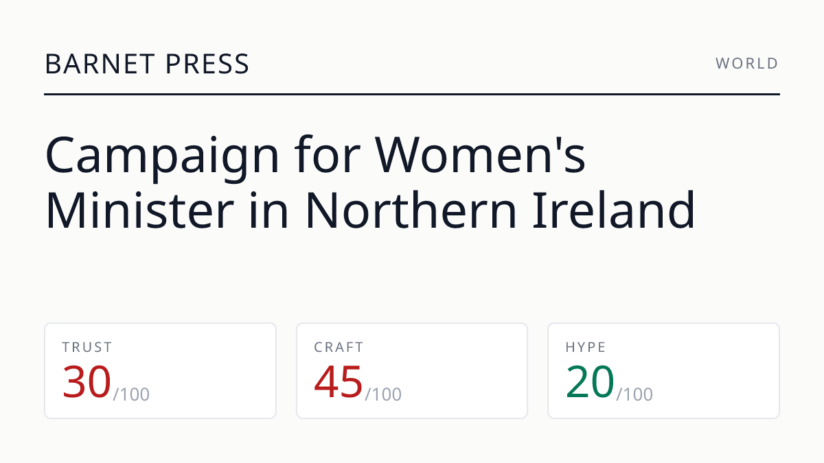 Campaign for Women's Minister in Northern Ireland
