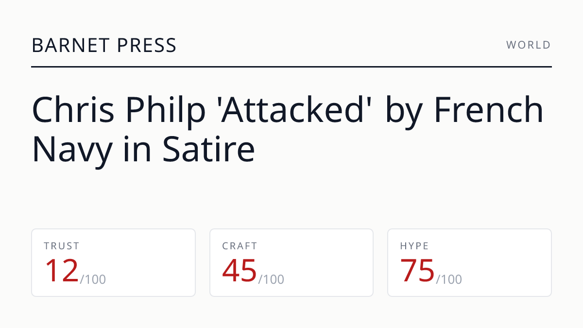 Chris Philp 'Attacked' by French Navy in Satire