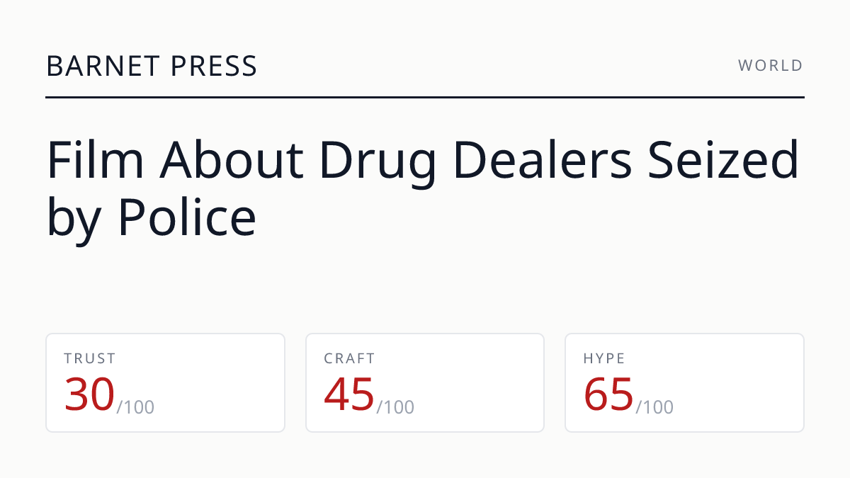 Film About Drug Dealers Seized by Police