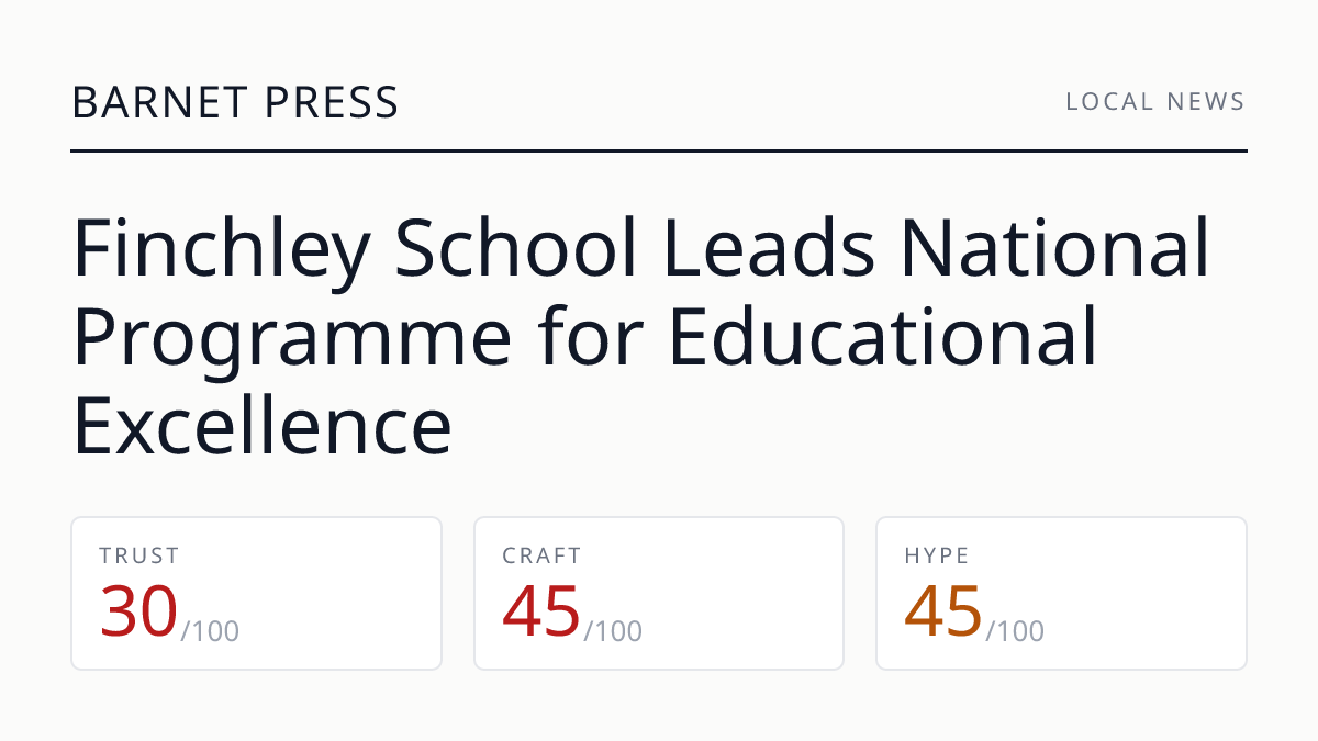 Finchley School Leads National Programme for Educational Excellence
