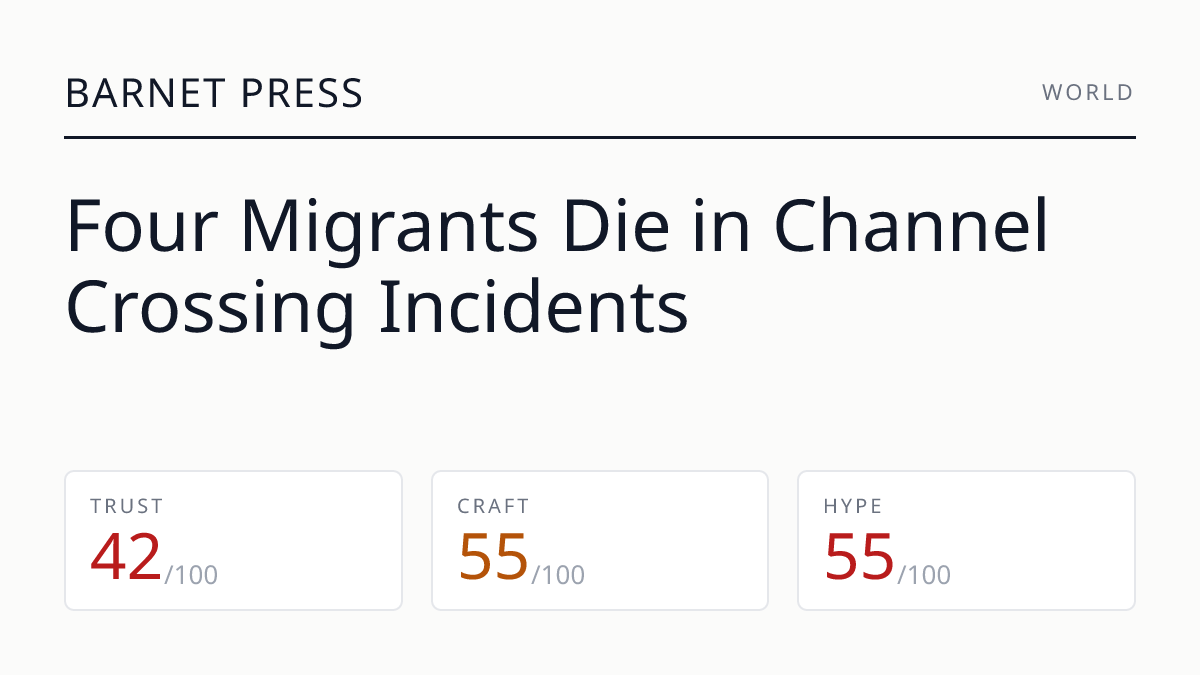 Four Migrants Die in Channel Crossing Incidents