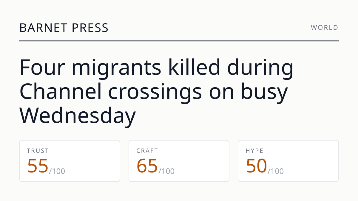 Four migrants killed during Channel crossings on busy Wednesday