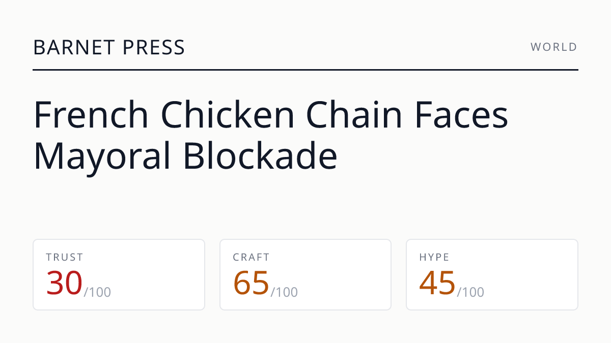 French Chicken Chain Faces Mayoral Blockade