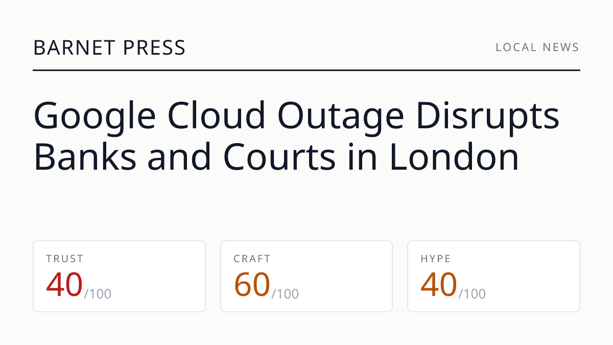 Google Cloud Outage Disrupts Banks and Courts in London