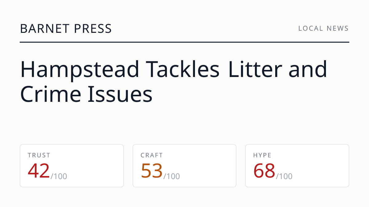Hampstead Tackles Litter and Crime Issues
