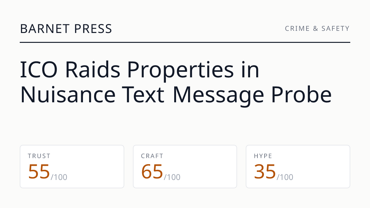 ICO Raids Properties in Nuisance Text Message Probe