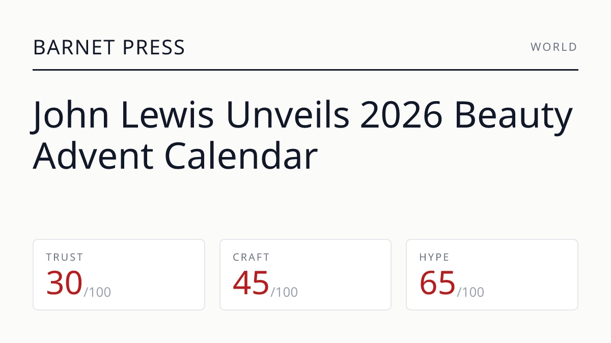 John Lewis Unveils 2026 Beauty Advent Calendar