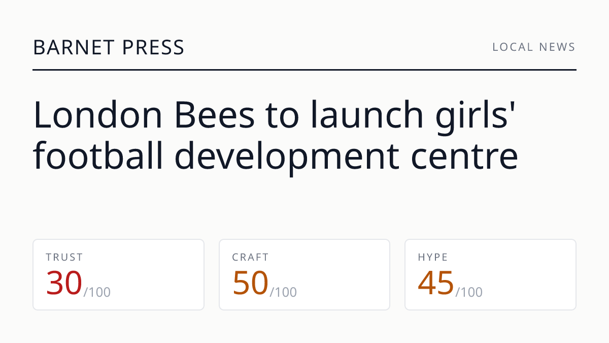 London Bees to launch girls' football development centre