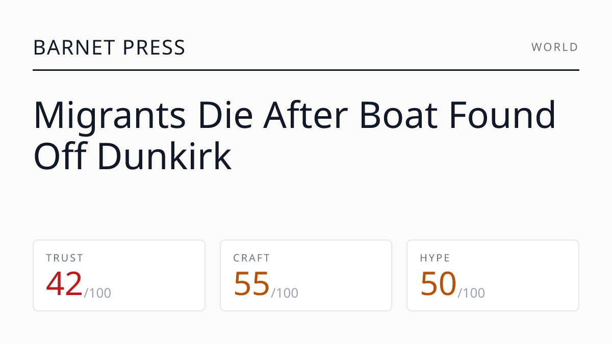 Migrants Die After Boat Found Off Dunkirk