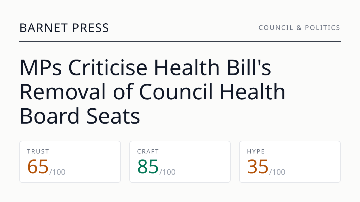 MPs Criticise Health Bill's Removal of Council Health Board Seats