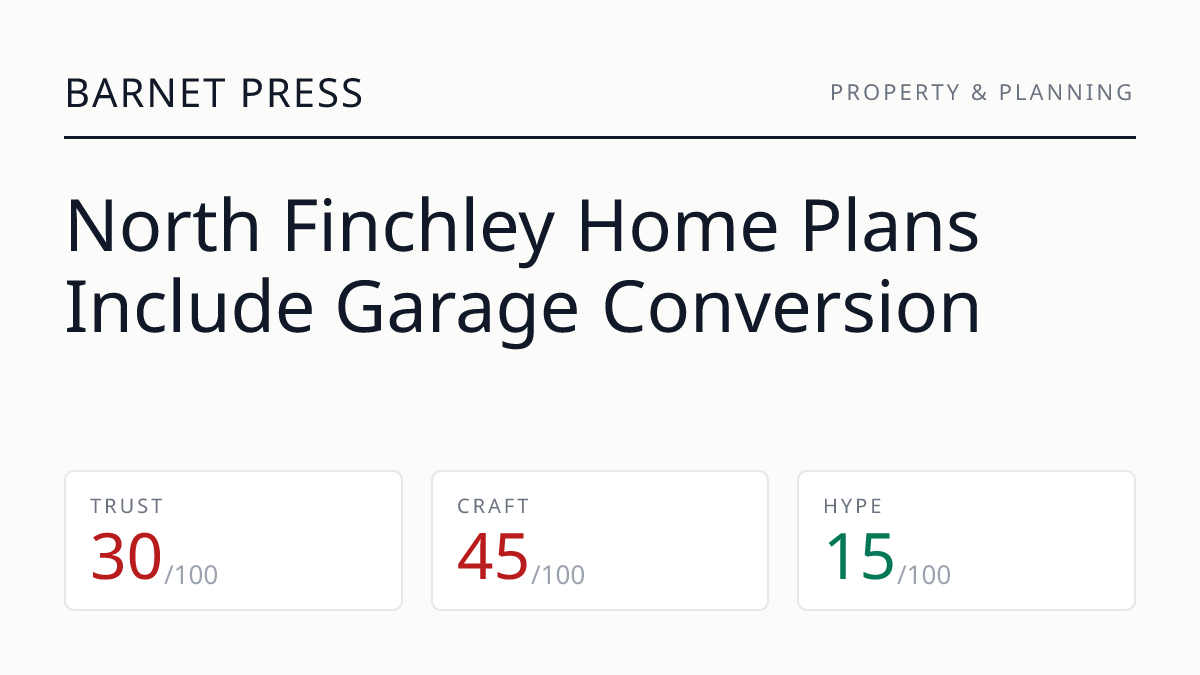 North Finchley Home Plans Include Garage Conversion