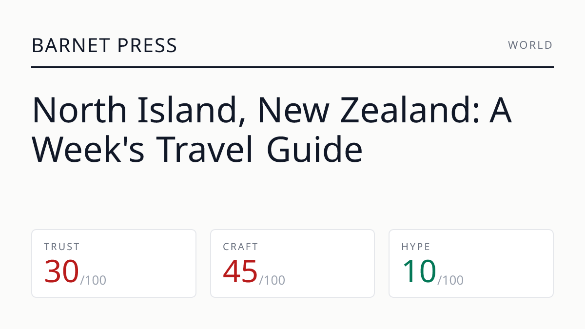 North Island, New Zealand: A Week's Travel Guide