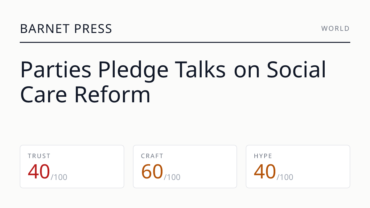 Parties Pledge Talks on Social Care Reform
