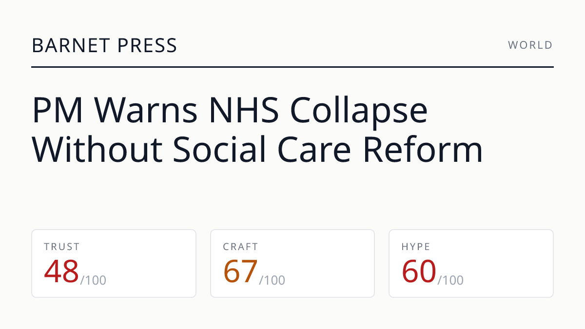 PM Warns NHS Collapse Without Social Care Reform