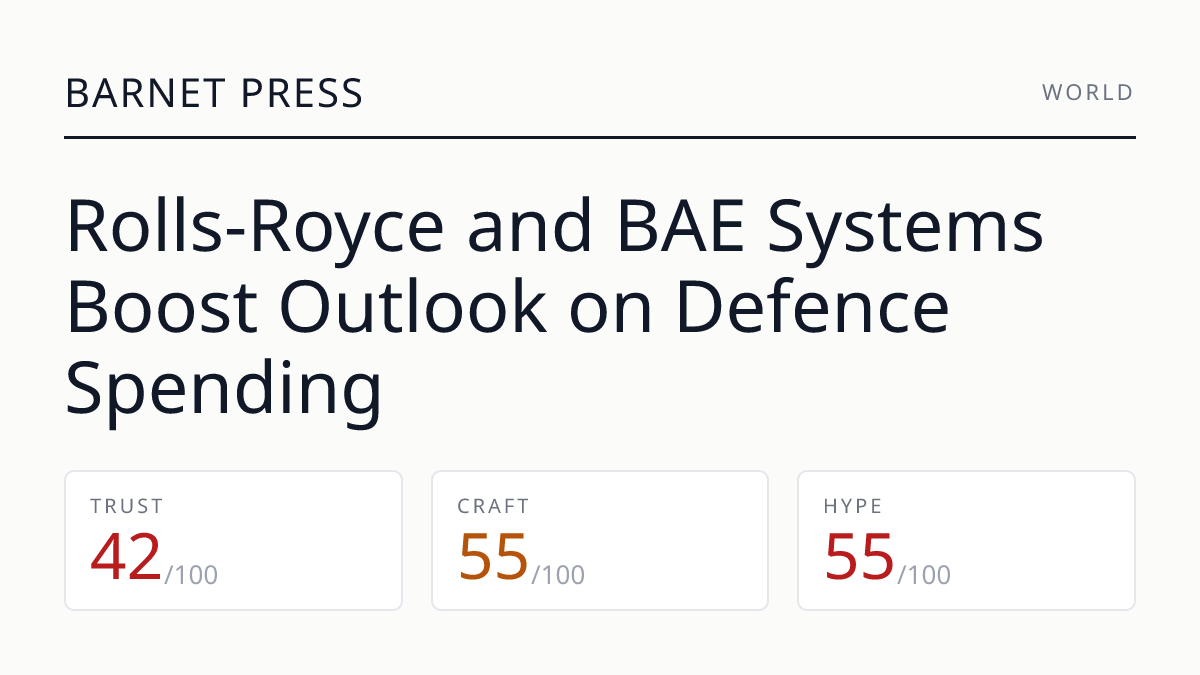 Rolls-Royce and BAE Systems Boost Outlook on Defence Spending