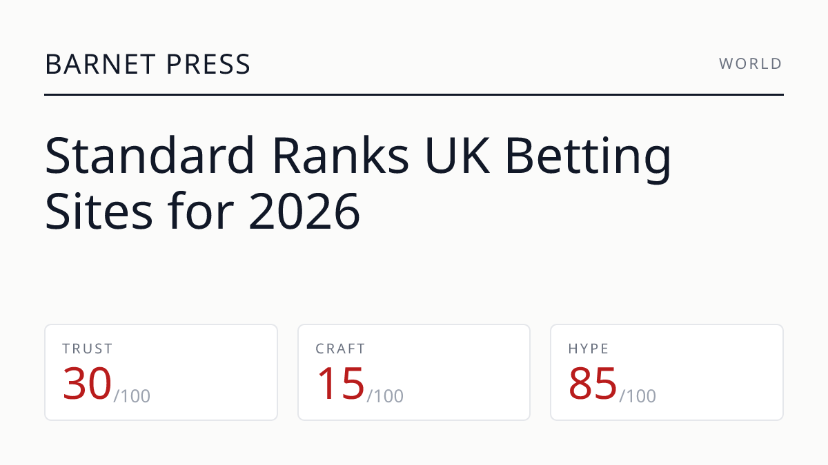 Standard Ranks UK Betting Sites for 2026