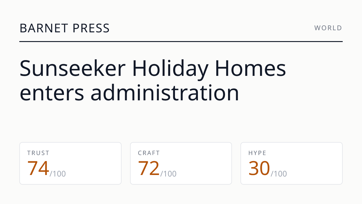 Sunseeker Holiday Homes enters administration
