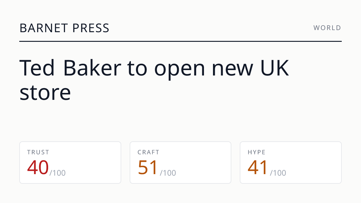 Ted Baker to open new UK store