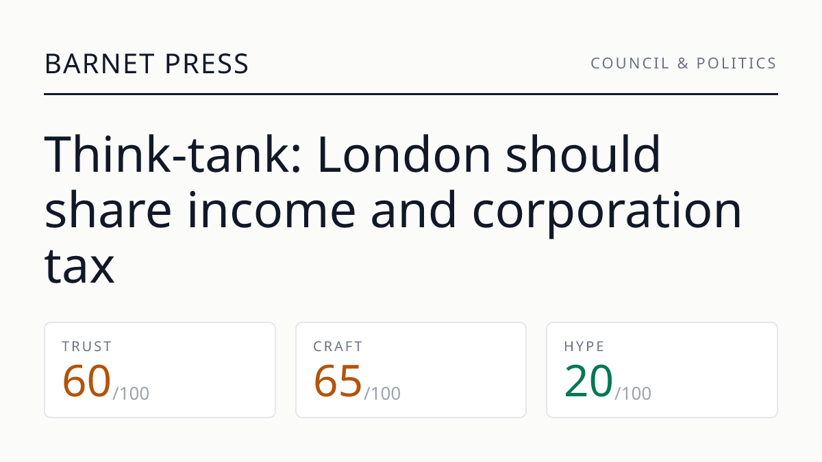 Think-tank: London should share income and corporation tax