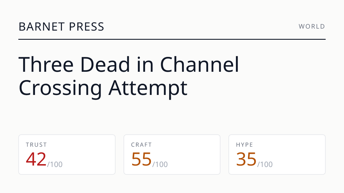 Three Dead in Channel Crossing Attempt