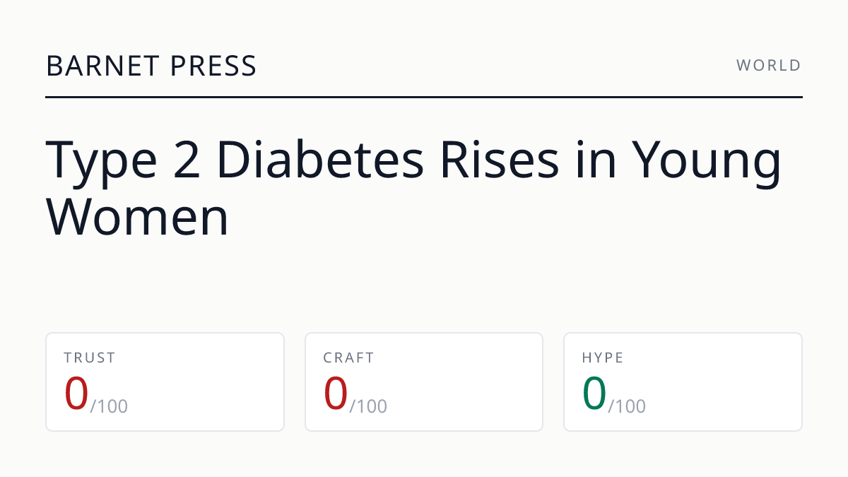Type 2 Diabetes Rises in Young Women
