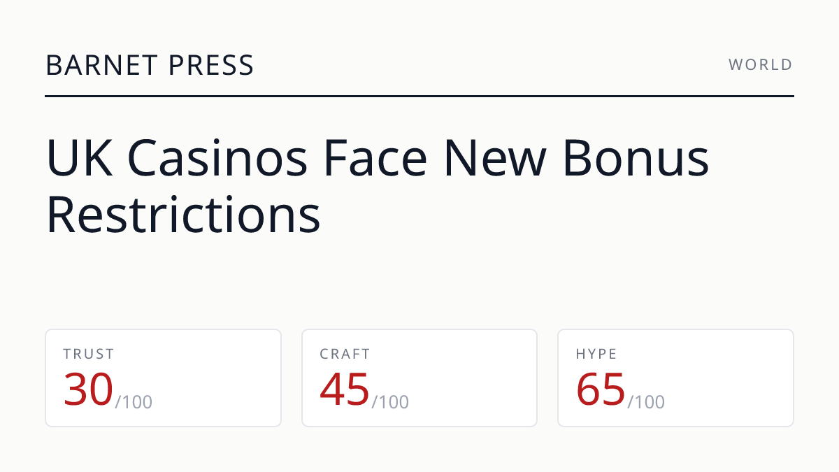 UK Casinos Face New Bonus Restrictions