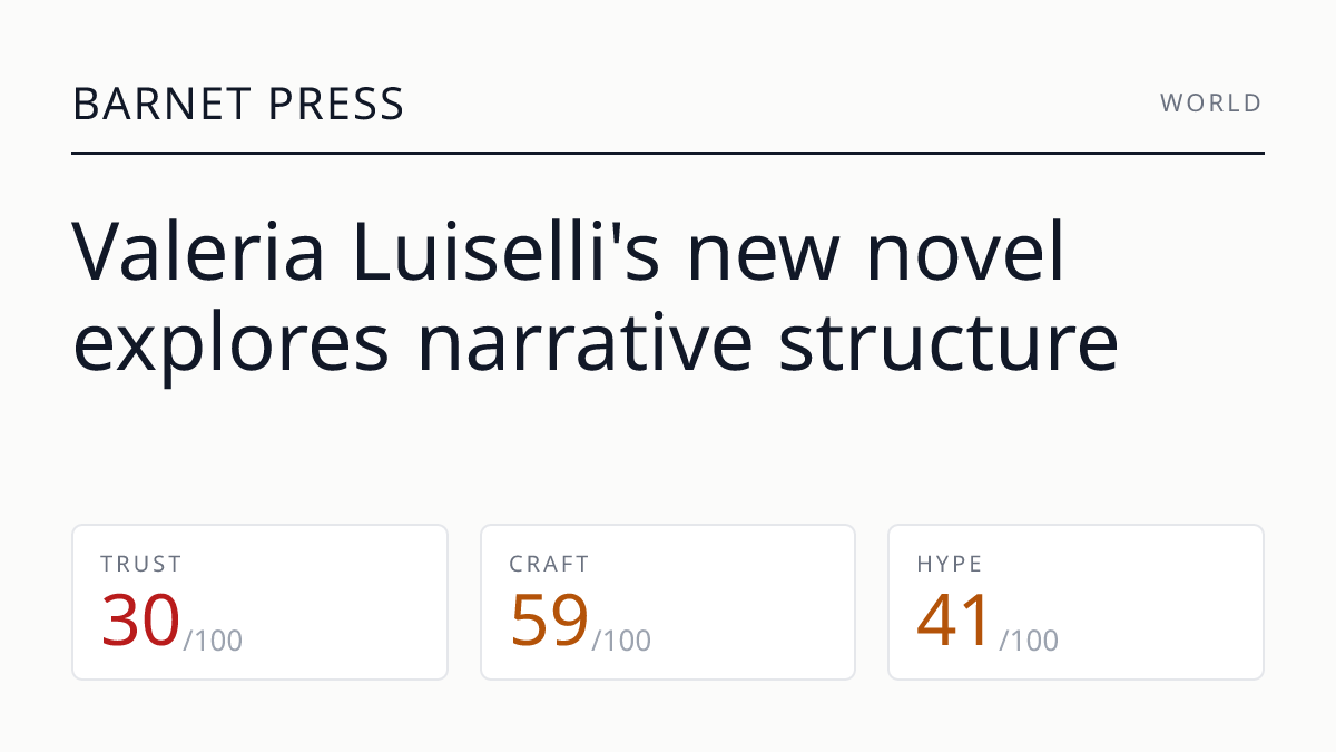 Valeria Luiselli's new novel explores narrative structure